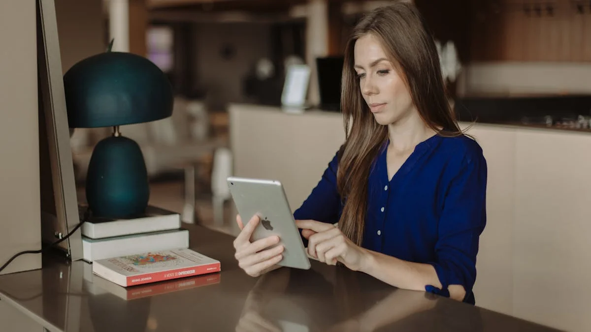 A focused, offline learning environment on a tablet