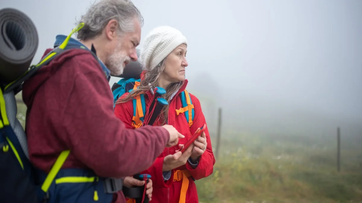 Navigating a remote trail without cell service